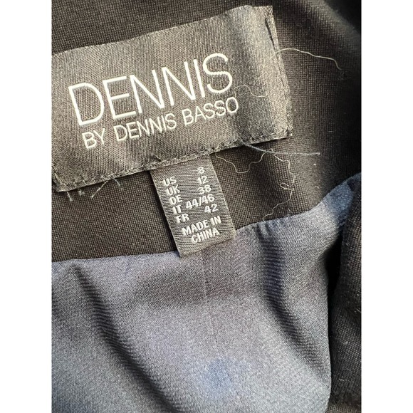 Women's Dennis Basso Ponte Knit Lined Blazer With Pockets NWOT BLACK SIZE 8 - Picture 4 of 5